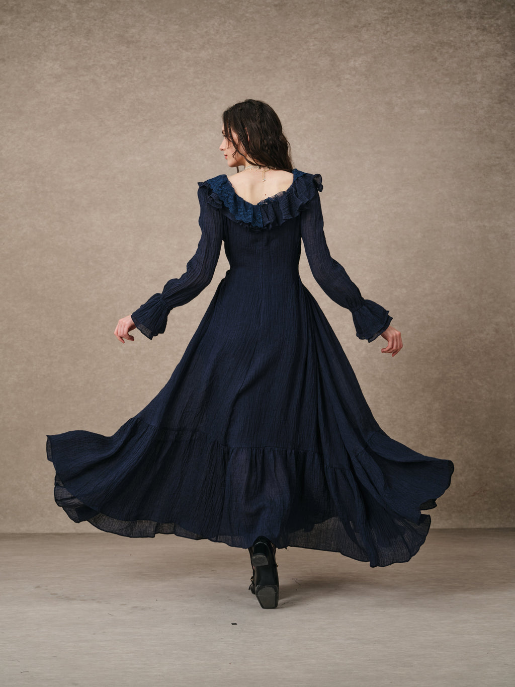 Dewdrops 16 | Maxi Linen Dress Gown