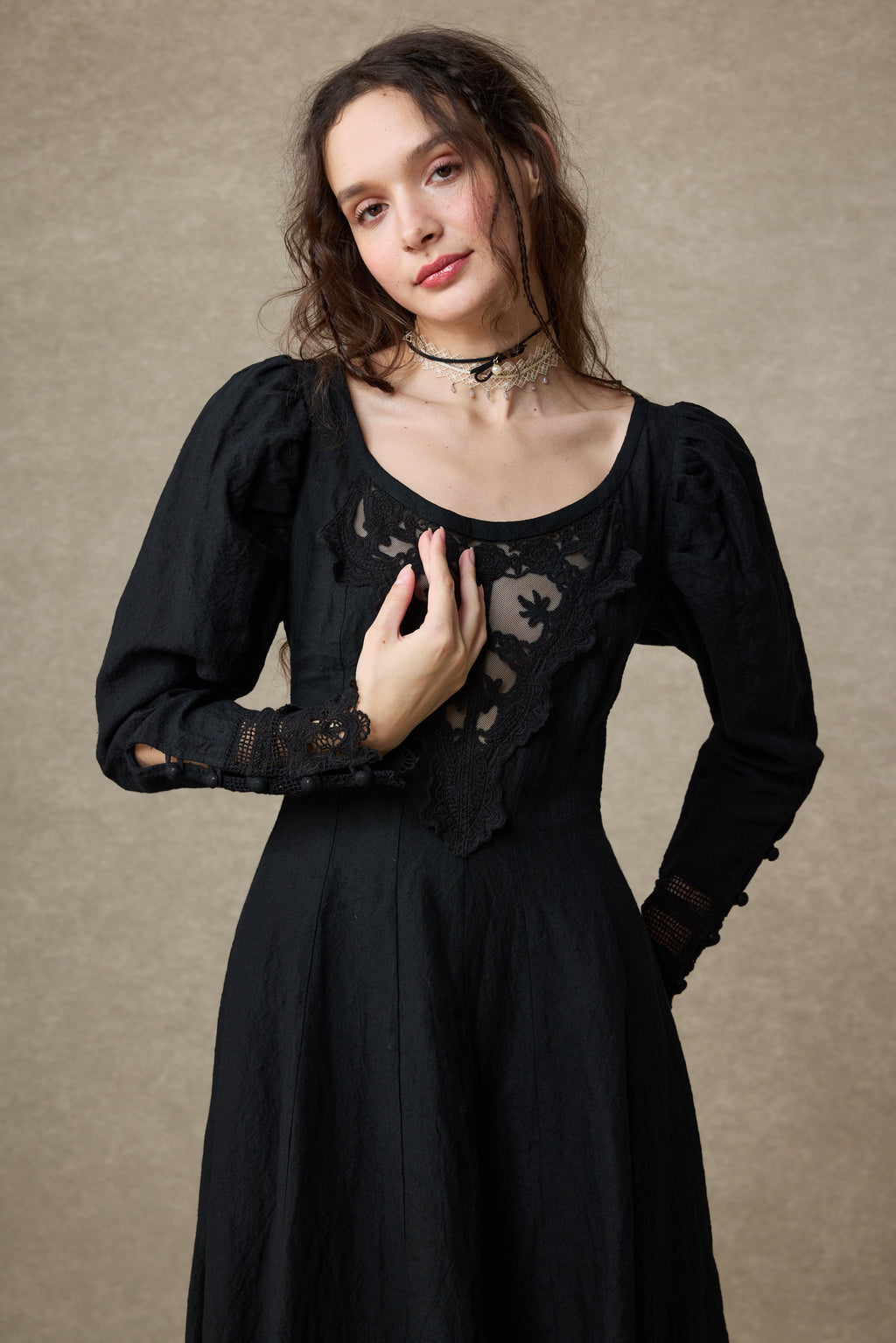 Azalea 23 | Linen Corset Evening Dress