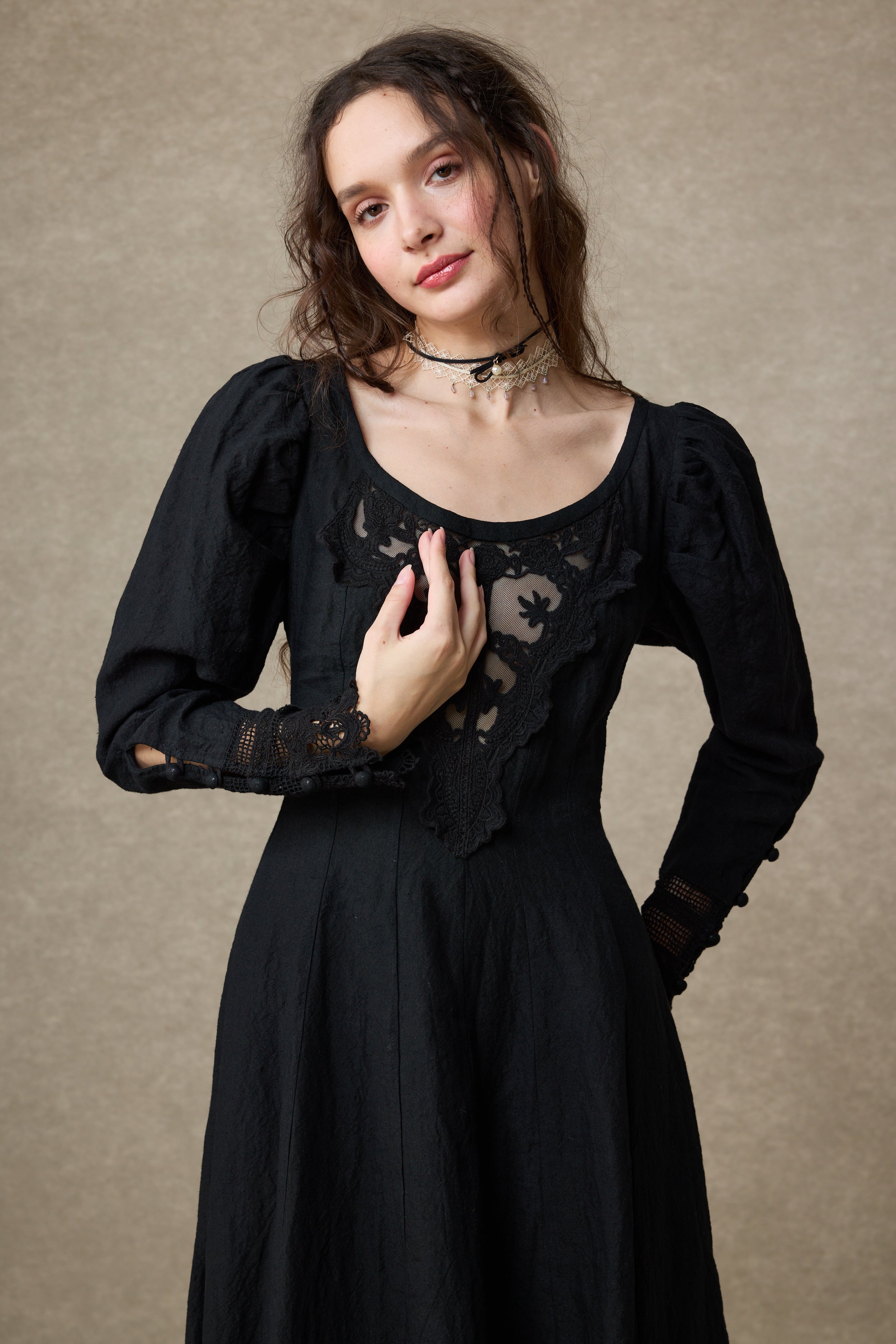 Azalea 23 | Linen Corset Evening Dress
