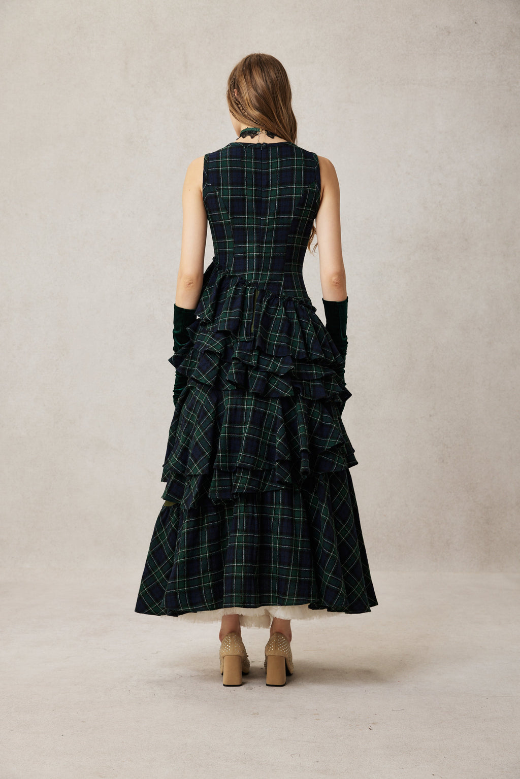 Offred 17 | 100% wool layered dress gown