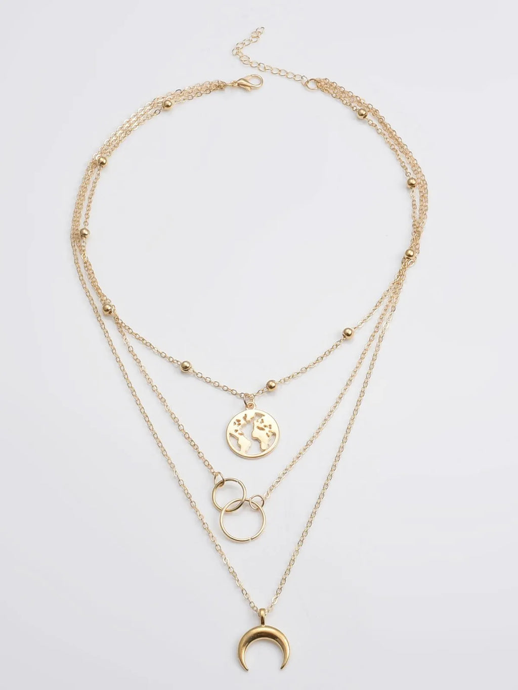 Women Alloy Multi-Layer Sliver Necklaces