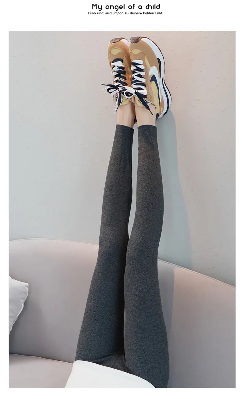 High Waist Slender Body High Elastic Warm Pants