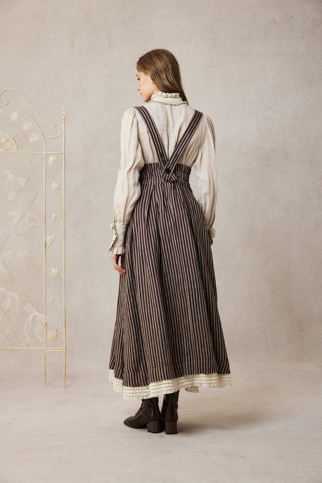 Clarise 22 | Retro Linen Skirt