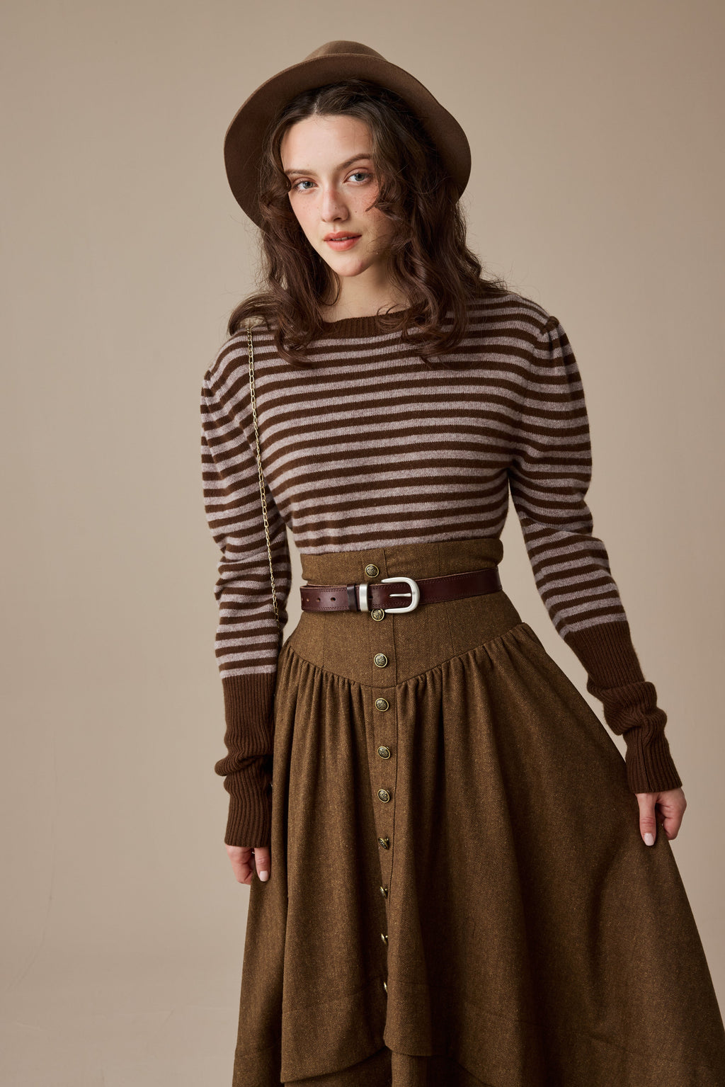 Oxford 13|100% wool classic striped pullover jumper