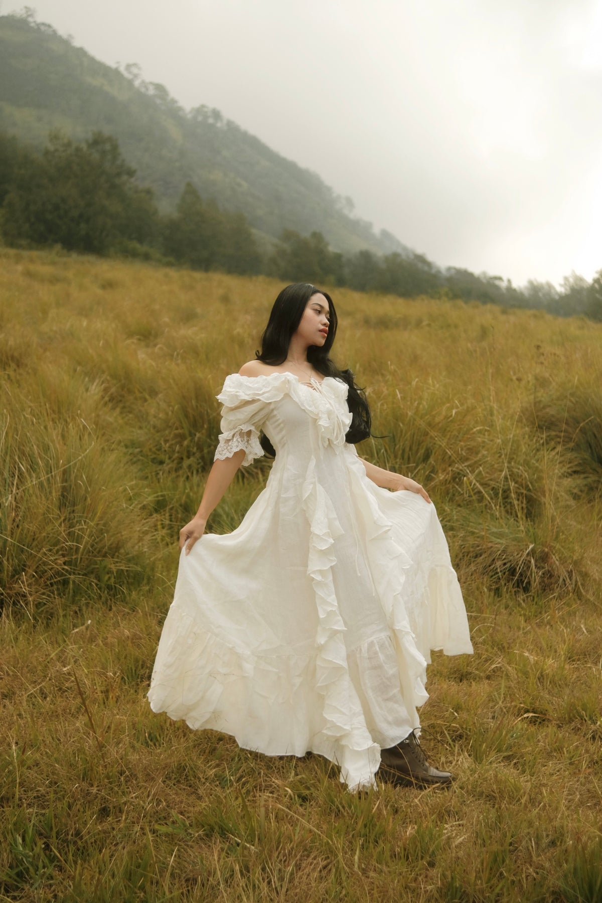 Dewdrops 16 | Maxi Linen Dress Gown
