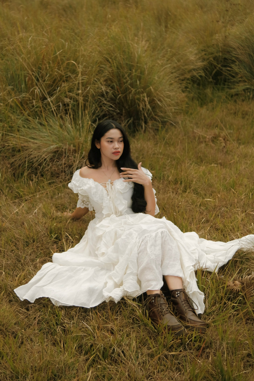 Dewdrops 16 | Maxi Linen Dress Gown