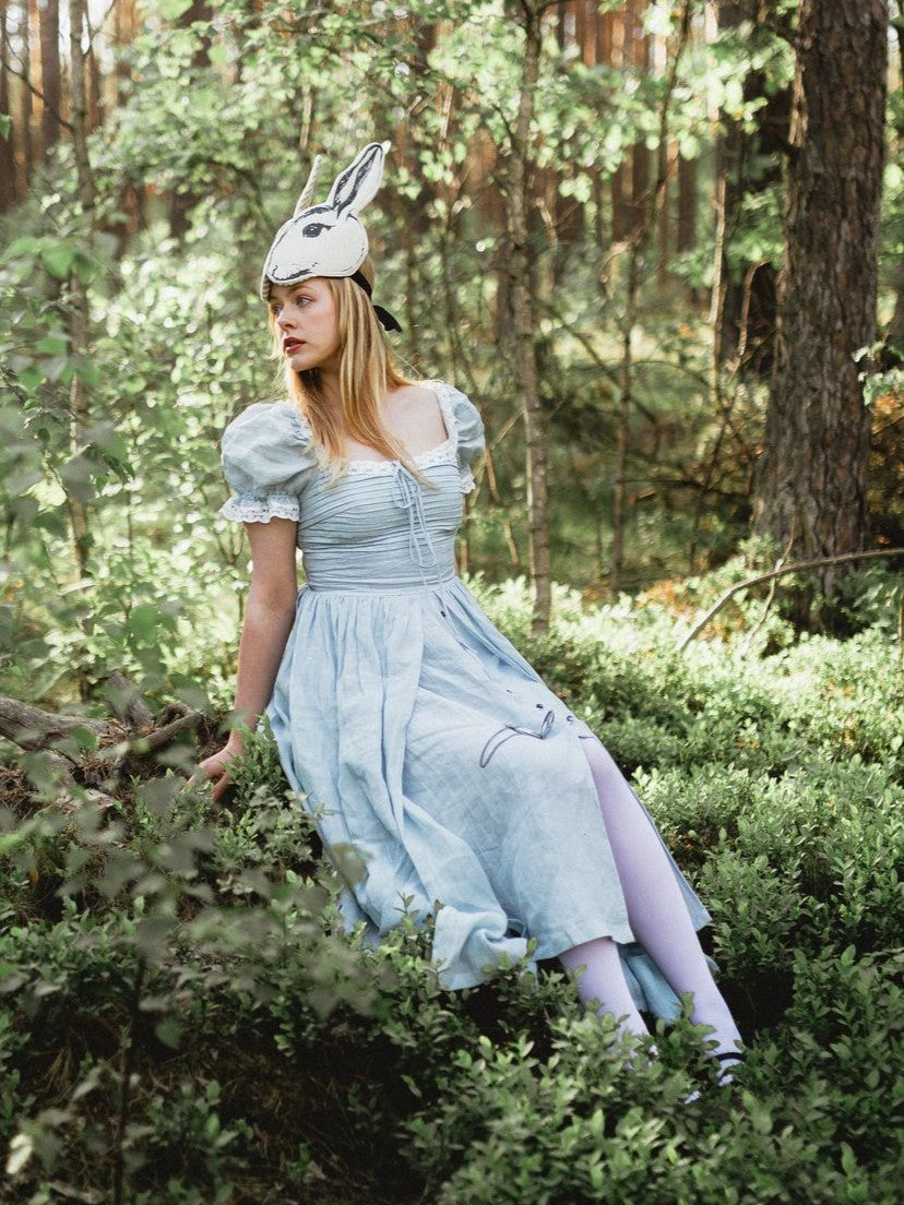 Monet Haze 26 | Fairy layered Linen Dress with pintucks