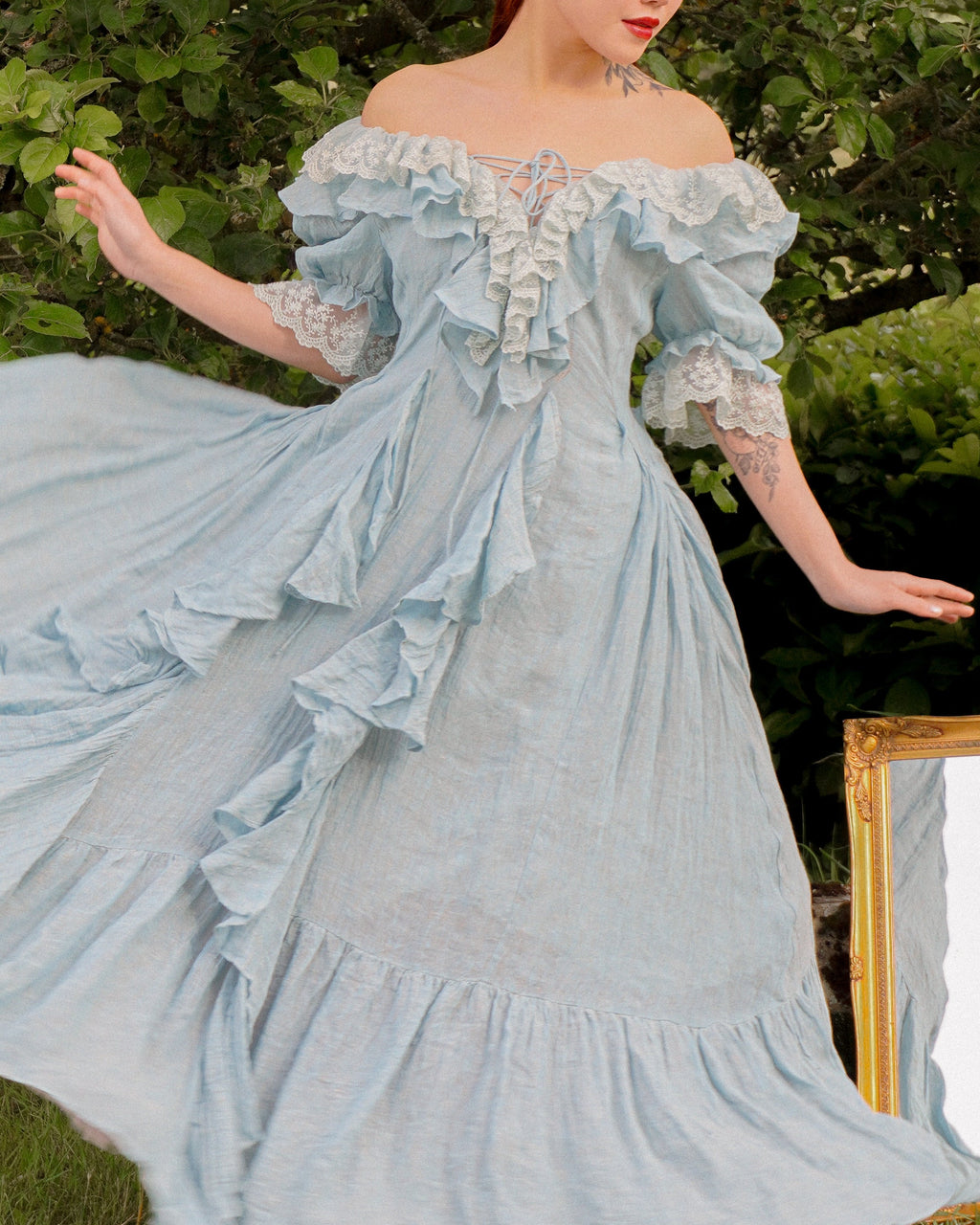 Dewdrops 16 | Maxi Linen Dress Gown