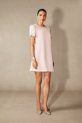 Isabelle Crystal Embellished Short Sleeve Mini Dress