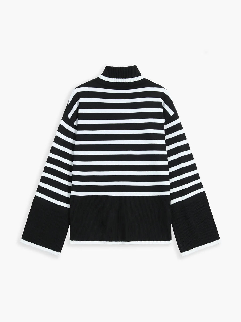 Parisian Stripe Mockneck Sweater