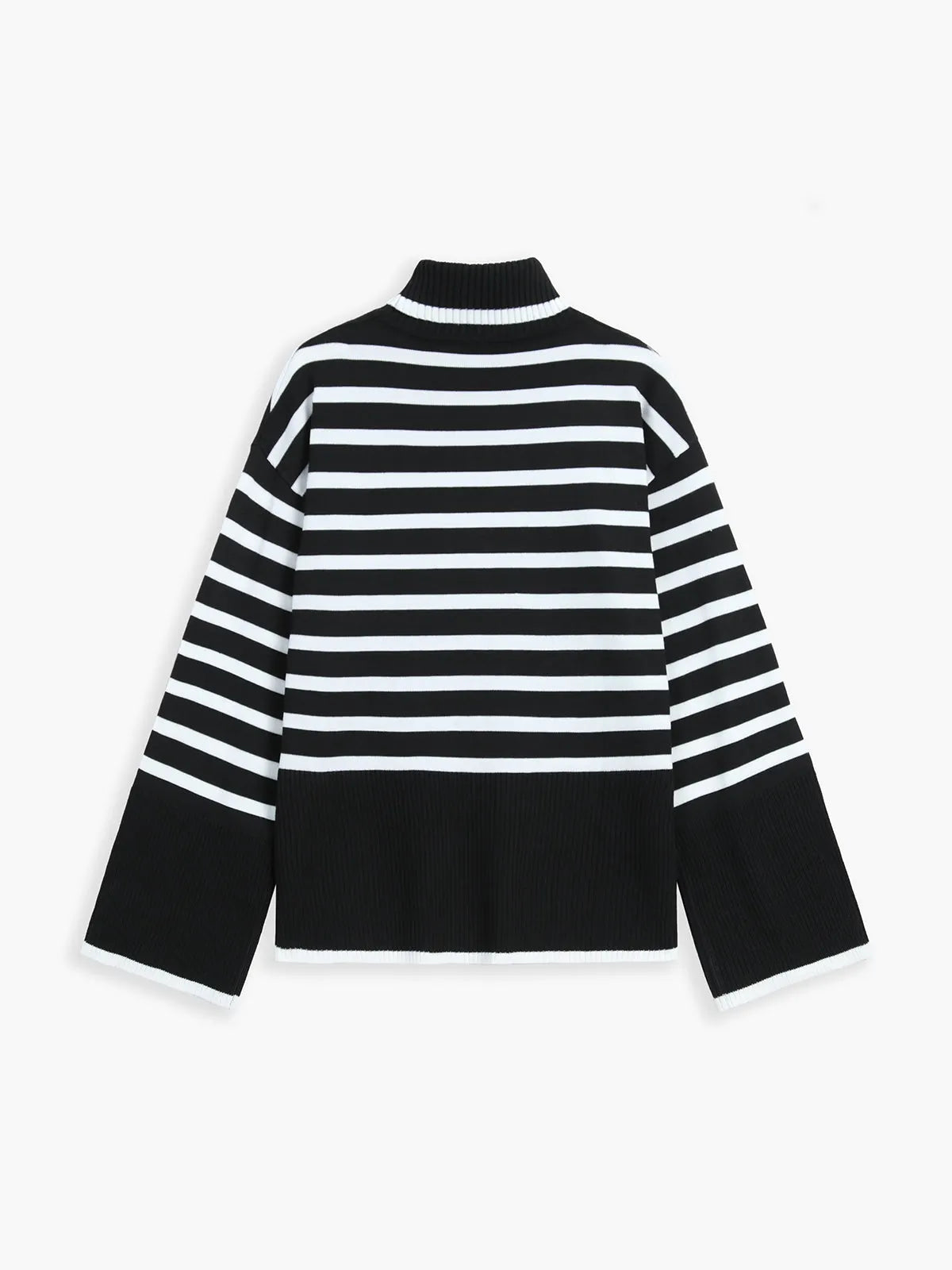 Parisian Stripe Mockneck Sweater