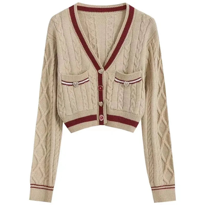 Vintage French Style Sweater Women's Jacket