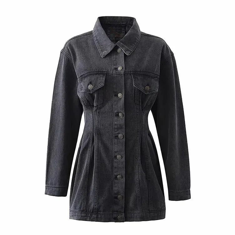Slim Long Sleeves Denim Dress