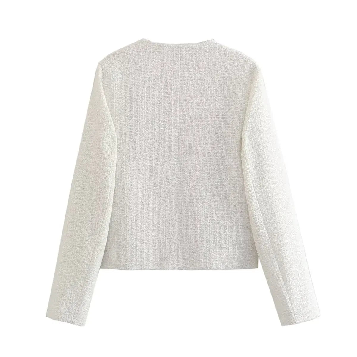 Old Money Aesthetics Tweed Blazer