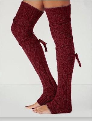 Solid Color Over-The-Knee Socks
