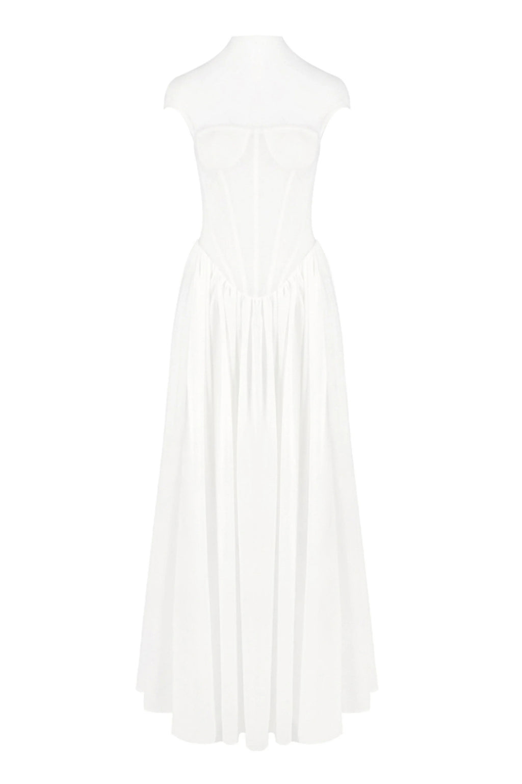 Alyssa Cap Sleeve Corset Maxi Dress