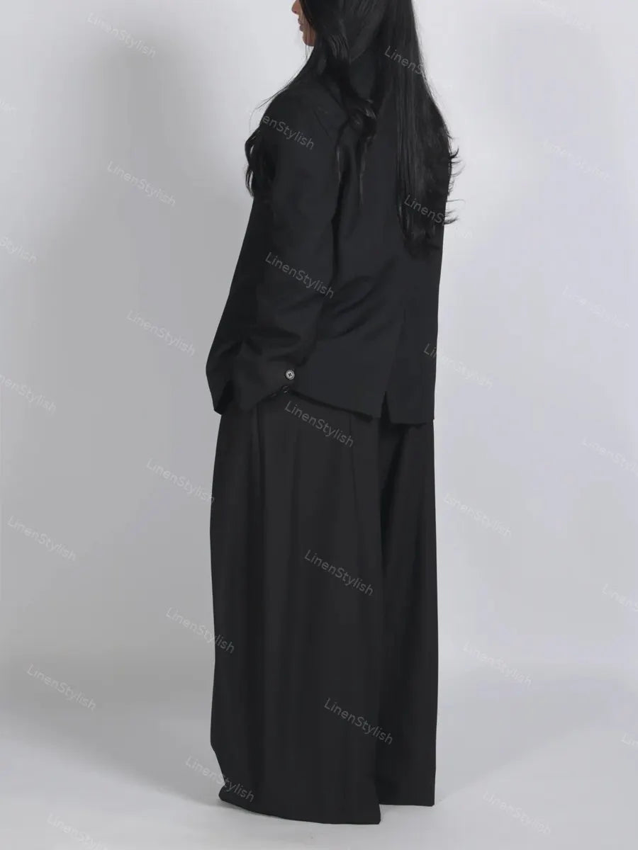 Fashion Commuter Design Blazer & Pants Two-piece Set